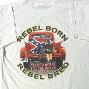 VINTAGE DIXIE FLAG Y2k DOBERMAN GRAPHIC TEE